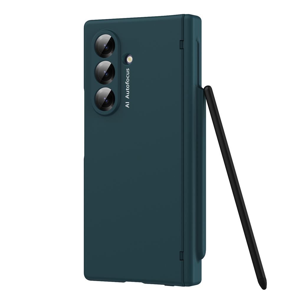 Macaron Style Frosted Hard PC Cover Case For Samsung Galaxy Z Fold 7 6 5 4 3 2 with Glass Screen Protector Touch Pen