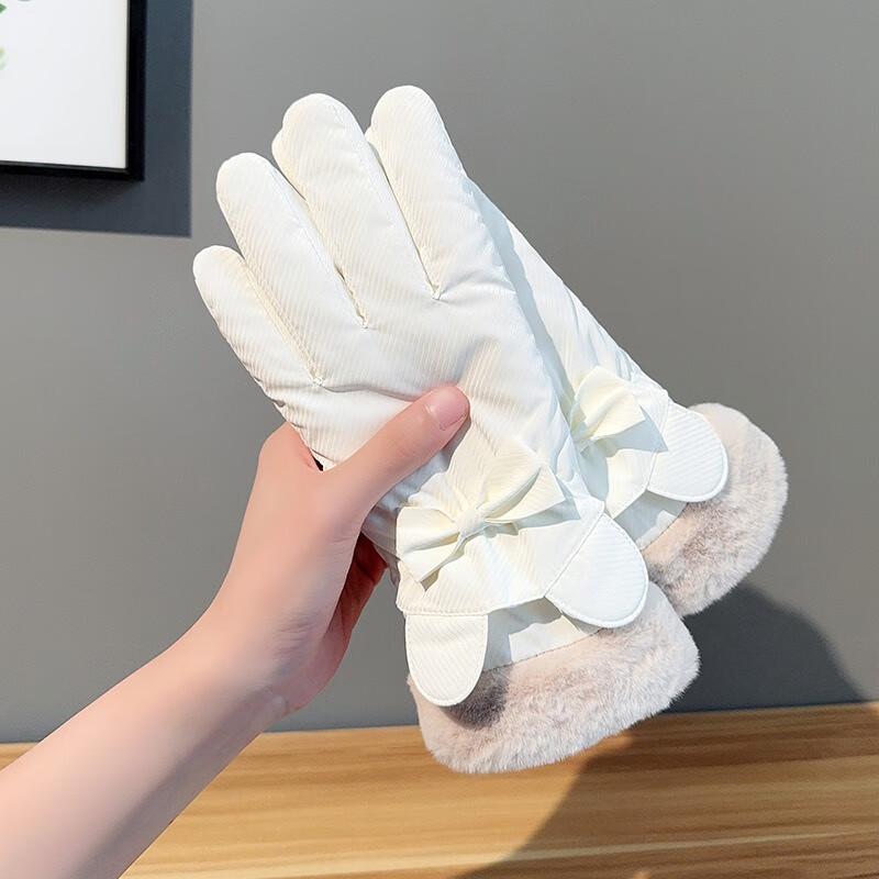 Women s Fleece-Lined Warm Winter Gloves with Ear Design