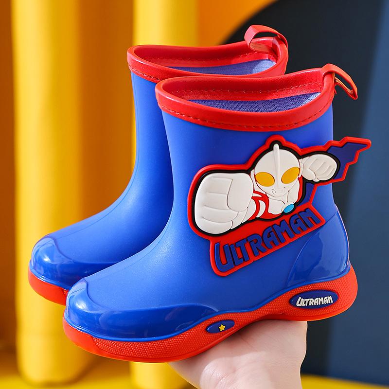 Cartoon Rain Boots for Boys - Durable, Water-resistant and Slip-resistant Waterproof Shoes