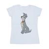 Disney Womens/Ladies Lady And The Tramp Spaghetti Heart Cotton T-Shirt