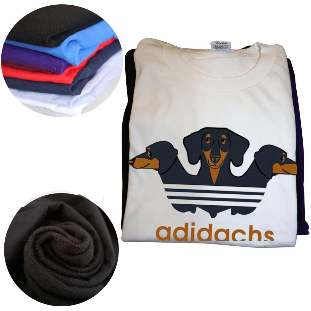 Unissex Bonito Dachshund Engraçado Design Wiener Dog Lovers Pet Puppy Camisetas Gráfico Streetwear Manga Curta Presentes de Aniversário Verão T-shirt