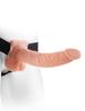 Fetish Fantasy Series - Strap-On with Natural Curved Flesh-Colored Dildo