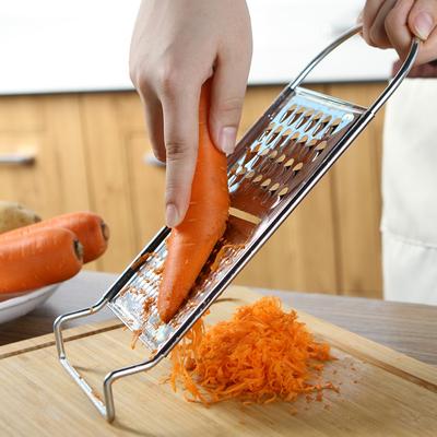 Stainless Steel Vegetable Grater Portable Durable Carrot Cucumber Grater Food Grade Metal Potato Slicer Kitchen Accessories