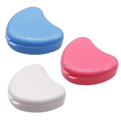 Protecting Braces Plastic Retainer Case Portable Multiple Colors Denture Tray Box Dental Retainer Box Old People