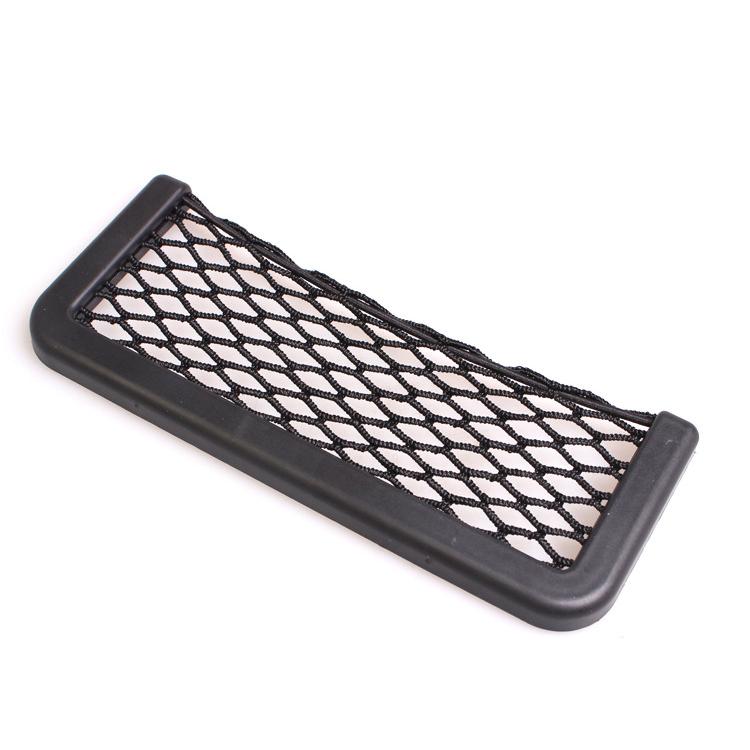 Multifunctional Car Net Pocket Storage Bag Paste Net Pocket Phone Holder Car Key Card Organizer Auto Interior Decor Accessories