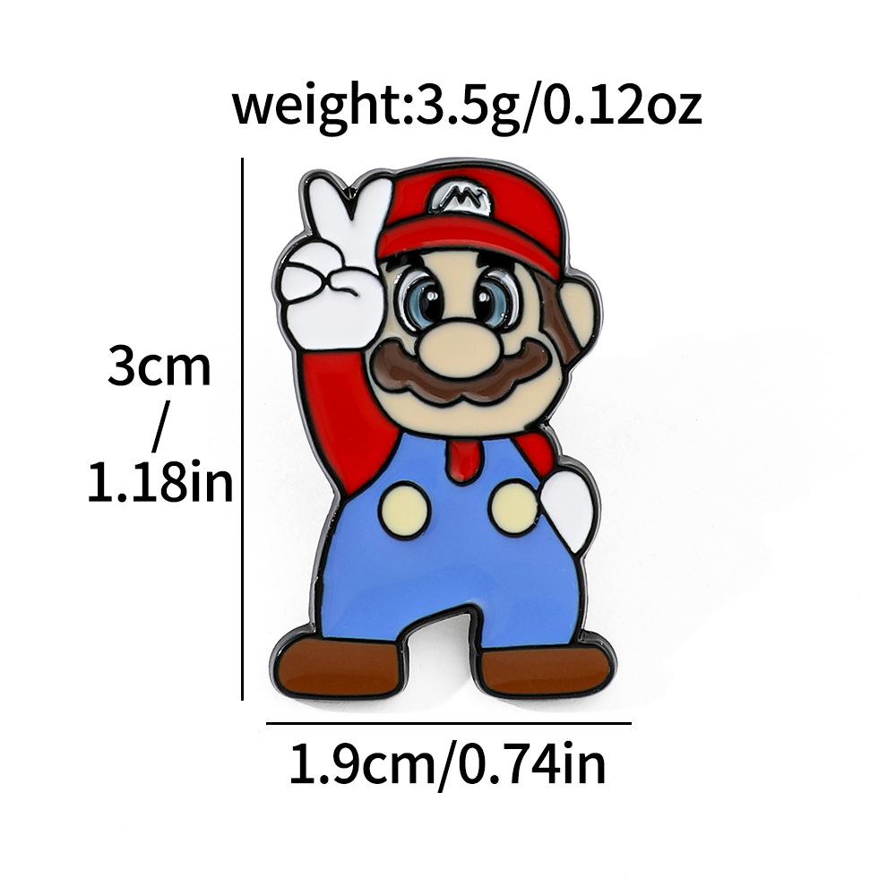 

Cute creative Mario brooch Super Mario metal badge accessory pin decoration