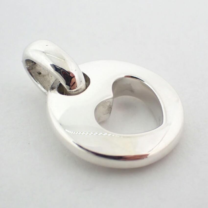 Used Tiffany SV925 Heart Pendant Top (j42-18)