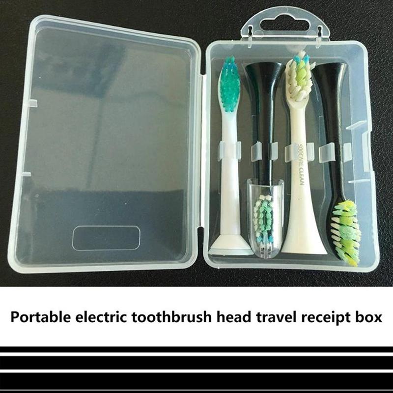 Electric Toothbrush Head Storage Case Transparent Portable Box Universal Holder