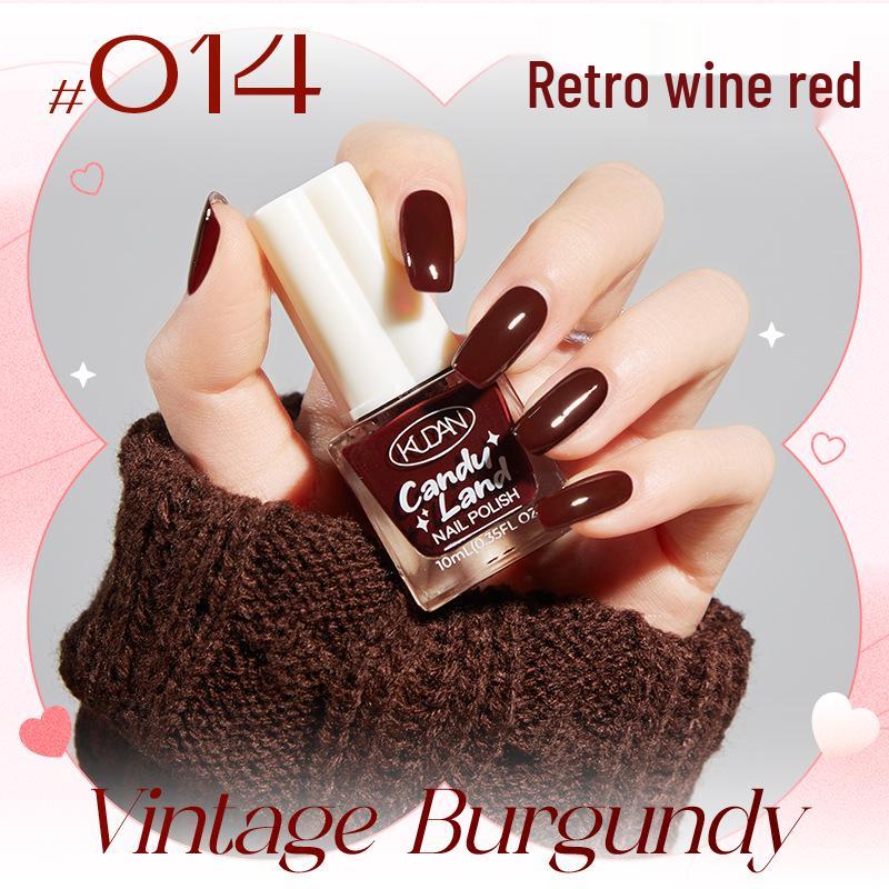 Candy Land Quick-Dry Water-Based Peelable Nail Polish - Long-Lasting Glitter Nude Care