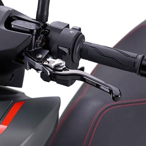 Y'S GEAR Yamaha AEROX Black Anodized Aluminum Adjustable Brake Lever Set Left & Right Q5K-YSK-170-K01