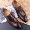 Fashion YAOLIDA Men Shoes Top Layers Leather Handmade Wedding Office Business Dress Footwear Latest Design Oxfords Preminum Leather Shoe