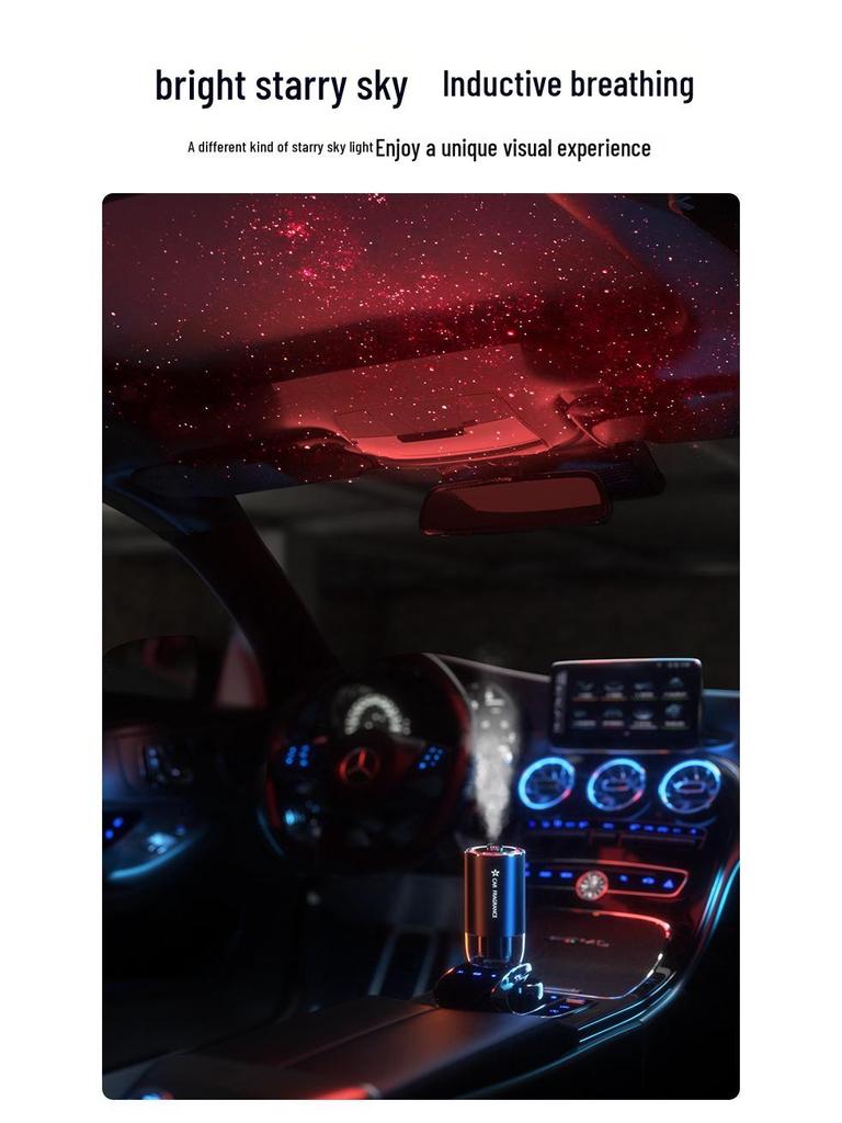 Starry Sky Aroma Diffuser: Smart Projector & Spray for Home/Car