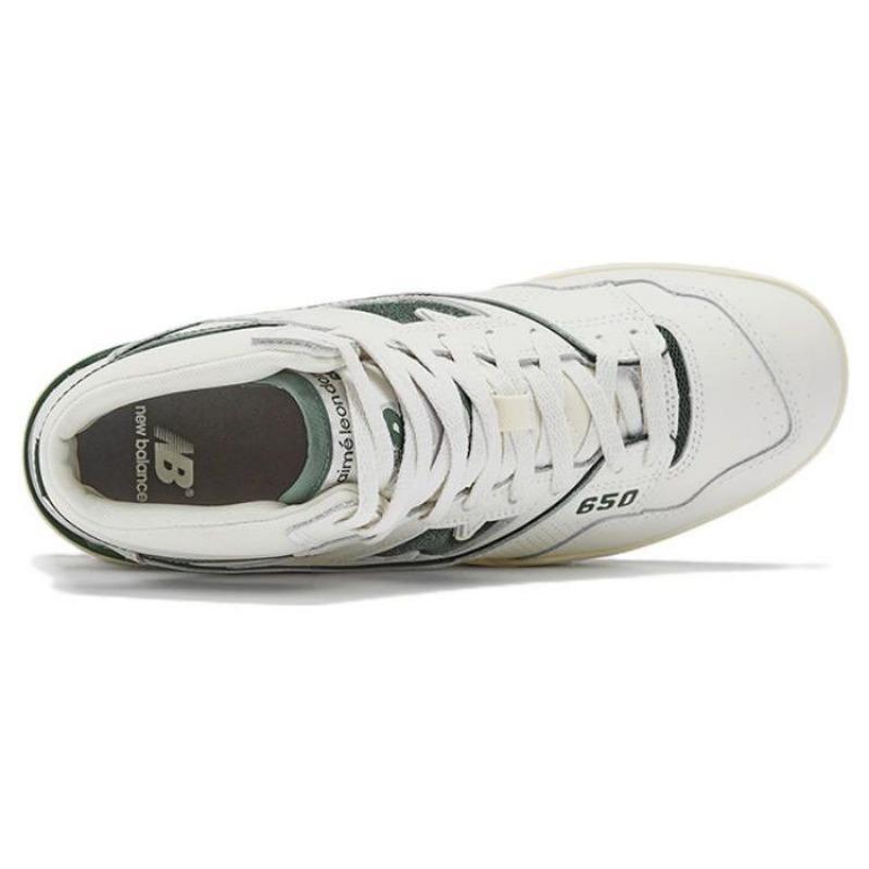 Aimé Leon Dore x New Balance 650 Unisex Leder High Top Retro Basketballschuhe Weiß Grün BB650RL1