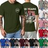 Men's Short-sleeved Fashionable Casual Everyday Trendy Letter Print Short-sleeved Shirt