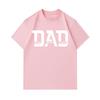 Men's 100% Cotton Crew Neck Short Sleeve T-Shirt, DAD The Man The Myth The Legend Print Casual Comfortable Father's Day Gift Tops For Daily Wear