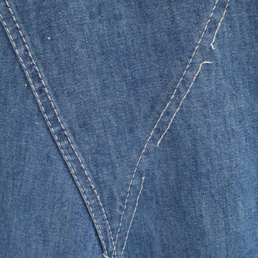 WASHINGTON DEE CEE 80s Vintage Denim Overall Wash Blue Painter Men's Used