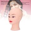 PVC Bald Mannequin Head with Makeup Wig Hat Display Model Head Mannequin Head for Practicing Massage Hairdressing Displaying Wigs