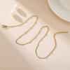 5pcs/lot 1.5mm Satellite Chain Necklaces for Women Stainless Steel Gold Minimalist Beaded Necklace Jewelry