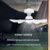 Rechargeable Solar Ceiling Fan with Light - Silent, Portable, Remote-Controlled for Outdoor and Household Use