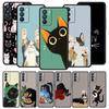Lovely Cat Playing Fun Phone Case For Oppo A54 A53 A52 A15 A95 A16 A78 A79 A80 A98 4G Find X5 X6 Reno10 12 13 F Pro 5G Cover