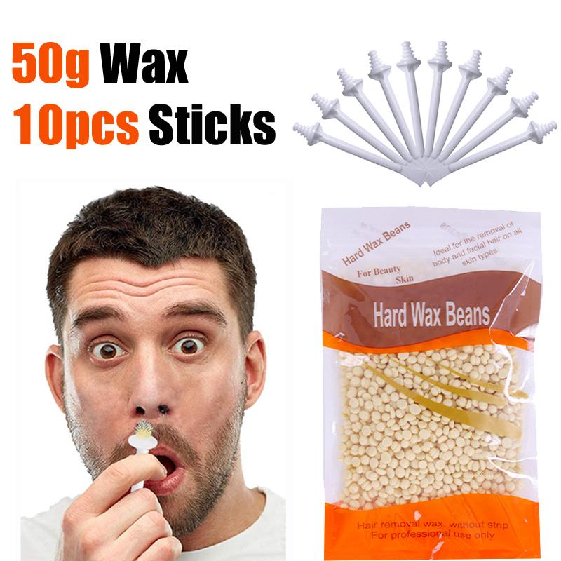 

Портативный набор для удаления волос из носа воском для мужчин и женщин, безболезненное удаление волос из носа без использования бумаги, набор для депиляции бобами, машинка для стрижки носа