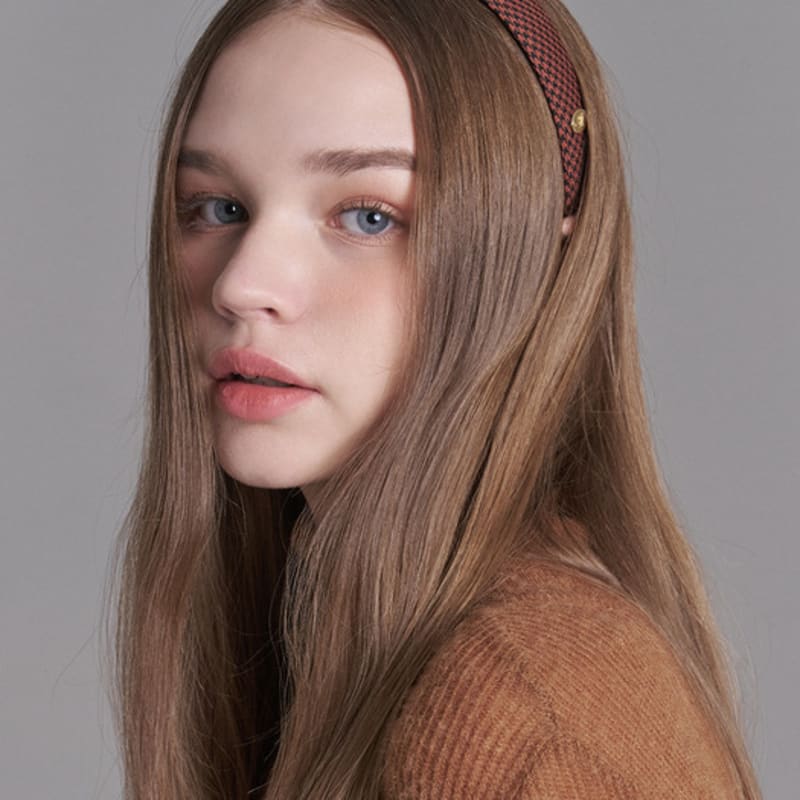 WHITE SANDS Houndstooth Check Headband Ageda (4 Colors)