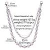 Unisex Rhinestone Double-Layer Hip Hop Waist Chain - Trendy Punk Denim Pants Accessory