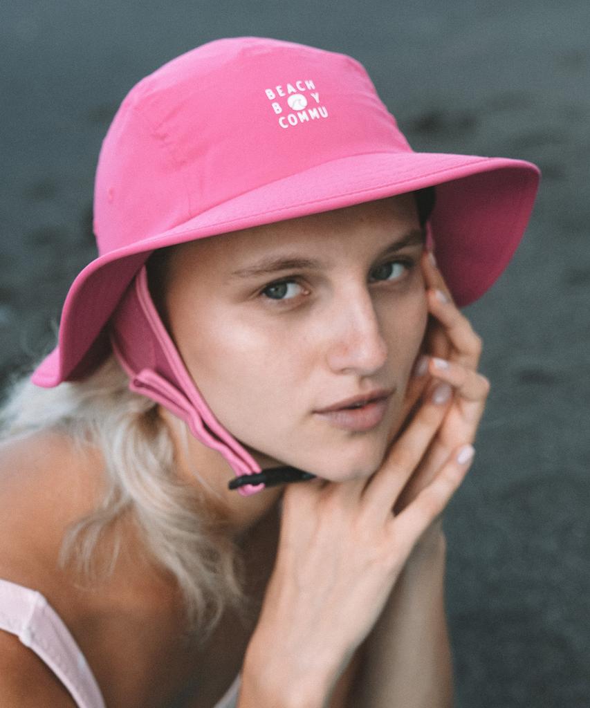 Bichiboikeomyu Surfing Surf Hat Pink