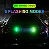 1pc NEW Car solar Strobe warning light LED light bar 8 SMD Auto emergency light signal light rescue lamp 6 flashing modes colorful
