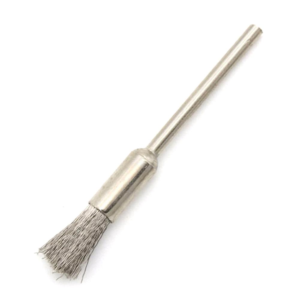 20Pcs Extended Small Wire Brush Cleaning End Brushes Pen Wire Brush Polishing Rotary Tools Accessories Enduring