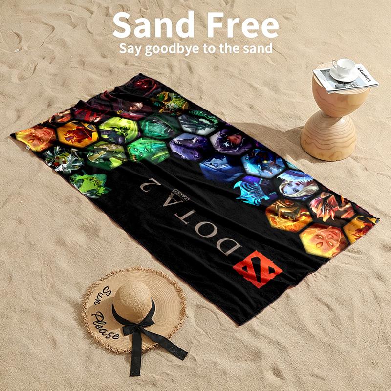 DOTA2 Beach towels also serve as bath towels summer essential a musthave for the outdoors the beach and the pool