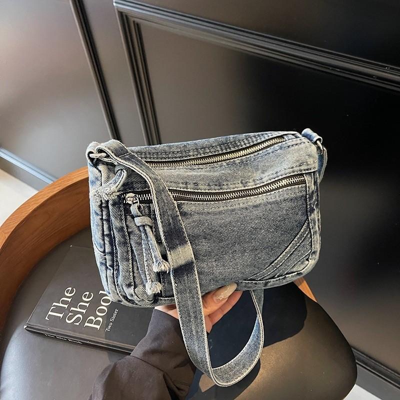 Solid Fashion Color Multi Pocket Women Casual Single Shoulder Crossbody Bag