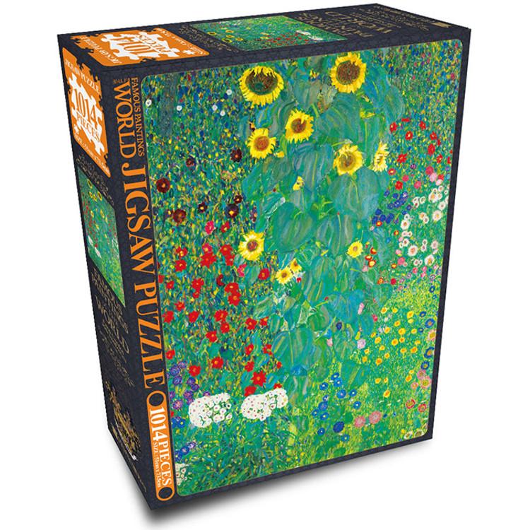 1014 Piece Jigsaw Puzzle - Gårdsträdgård med blommor, populärt koreanskt pussel