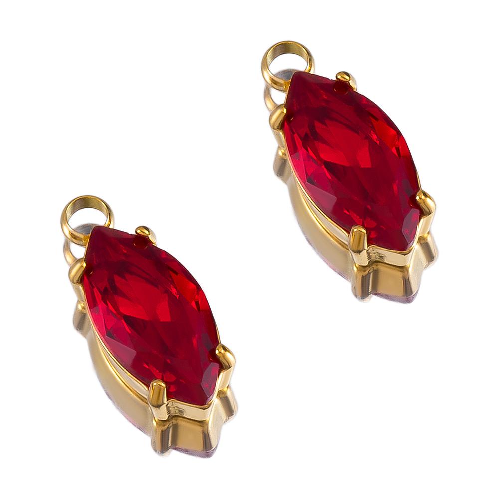 

2pcs 5pcs Golden Plated Stainless Steel Zircon Star Pendants Clear Crystal Oval Square Charms Beads DIY Necklace Jewelry Making 2pcs