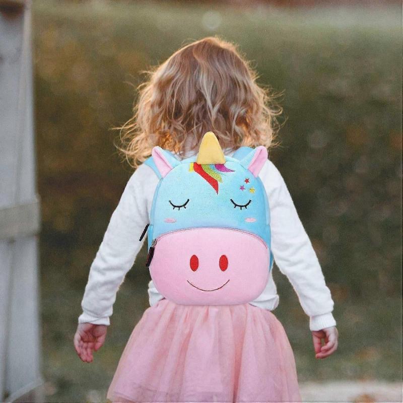 Kids Backpack Kindergarten Nursery Bag Cute Cartoon Animals School Bag for Baby Girl Boy 1-3 Years Old