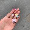 Sanrio Anime Hello Kitty Keychain Cartoon Kawaii Cinnamon Dog Kuromi Melody Backpack Pendant Accessories Keyring Kids Cute Gift