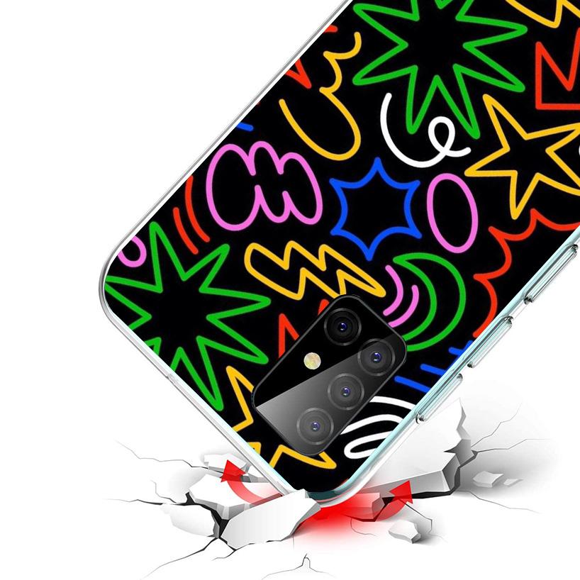 Simple Pattern Graffiti Phone Case For Samsung Galaxy A17 A16 A15 A14 A13 A57 A56 A55 A54 A53 A37 A36 A35 A34 A33 A26 A25 A24 A2