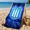 Racing Team Emblem Beach Towel, Quick-drying, Easy to Care for, Suitable for Both Fitness and Beach Vacations,Sports Essential