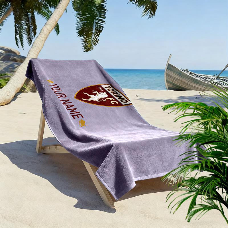 Toalla de Playa con Estampado del Torino FC, Toalla Grande Suave de Secado Rápido para Playa, Camping, Natación