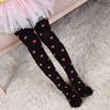 Kids Girls Footed Heart Dots Tights Stocking Ballet Candy Colors Velvet Tights Stocking 3-8Y