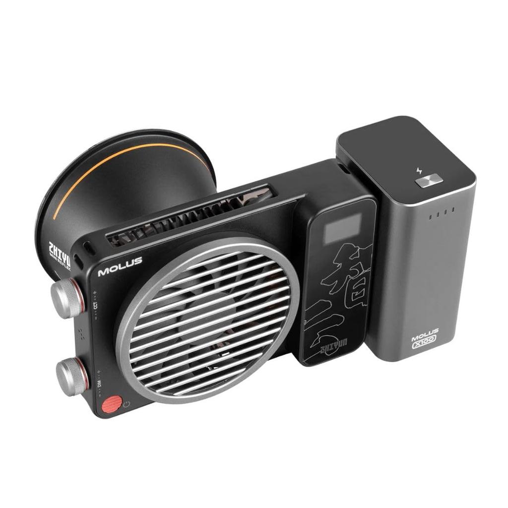 Japanese ZHIYUN MOLUS X100 Pocket COB LED Max 100W Power Item Number 087450 [Official Warranty] Light, Output, 2700-6500K Bi-Color, DC/USB/Triple