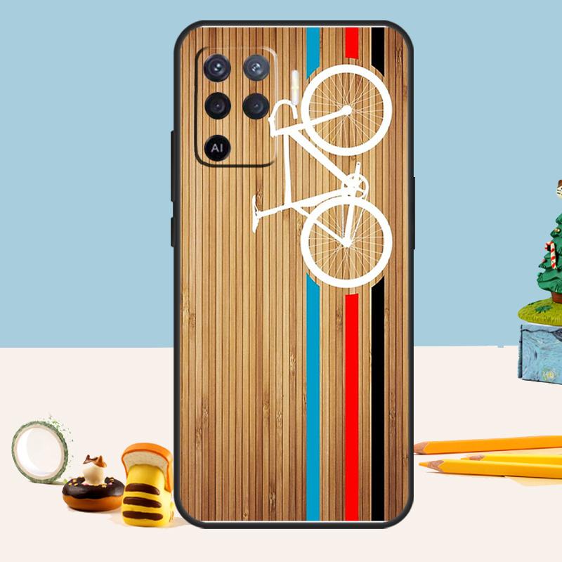 Mountain Bike Cycling art For OPPO A58 A78 A98 A17 A57 A77 A16 A76 A96 A74 A94 A5 A9 A15 A52 A72 A93 A53 A54S Case