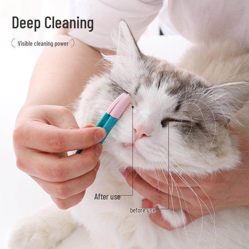 Soft Cat Eye & Fur Cleaning Brush for Long & Short Hair