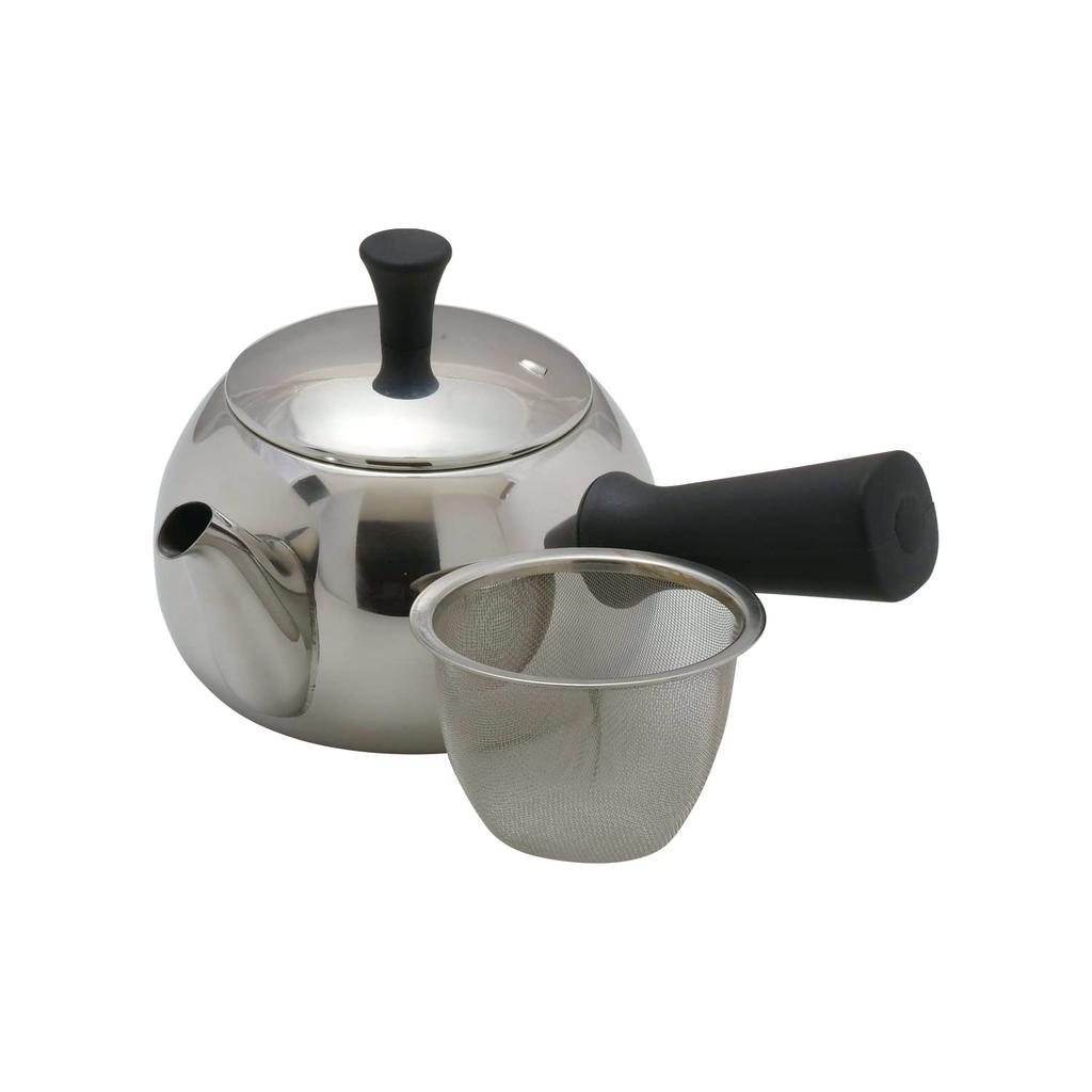 Pearl Metal Side Stainless Chaya Biyori Teapot, Handle, 500ml, Steel, HB-6457