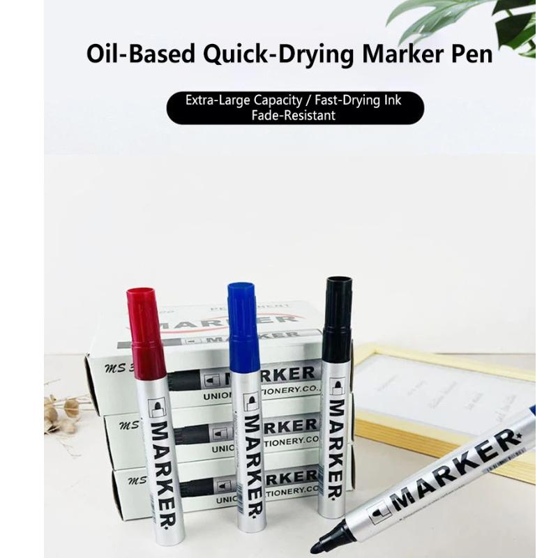 Waterproof Quick Drying Marker Large Capacity Oil Resistant Non Fading Oily Signature Pen Thick Head Construction Site Tile Pen