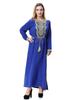 Gold Flower Long Sleeve Women's Robe Dress, TH919