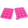 2 Pieces Silicone Jelly Candy Pudding Lollipop Chocolate Mold, Cake Baking Mold, 12-Cavity