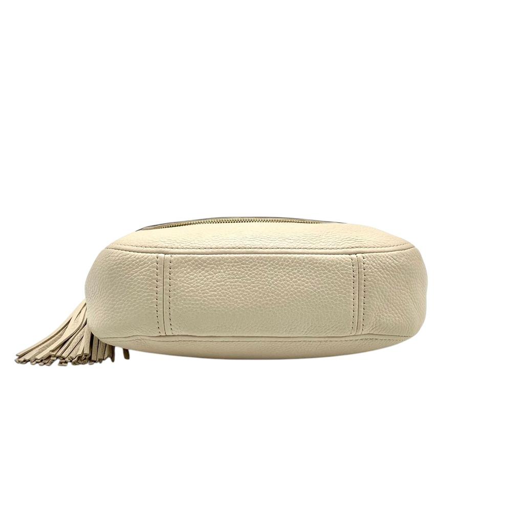 Used Michael Kors 2way Shoulder Bag Bedford BedfordShoulder Bag Ivory/gold leather/metal Women