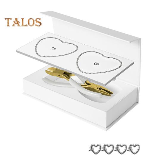 

1 комплект постоянного браслета включает в себя 2 браслета 4 пуговицы в форме сердца 2 плоскогубца Forever Jewelry Making Tools DIY Crafting Project ко Дню святого Валентина A