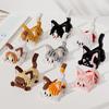Orange Silver Shaded Cat Micro Blocks - Educational Kitten Toy Compatible with LEGO